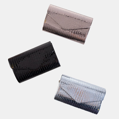 Черный женский клатч на цепочке