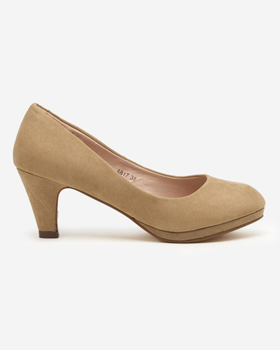 Women's Troerqa khaki stiletto pumps - Footwear
