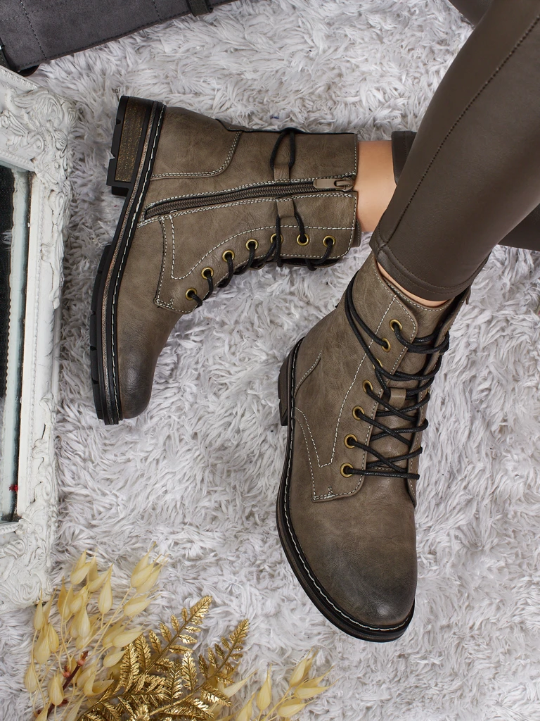 Женские ботинки Ravonna из экокожи на шнуровке