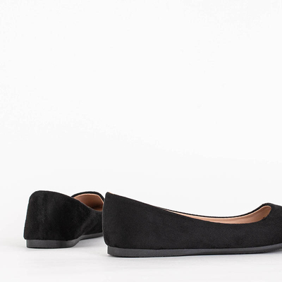 Black women's eco-suede ballerinas Aymi - Footwear