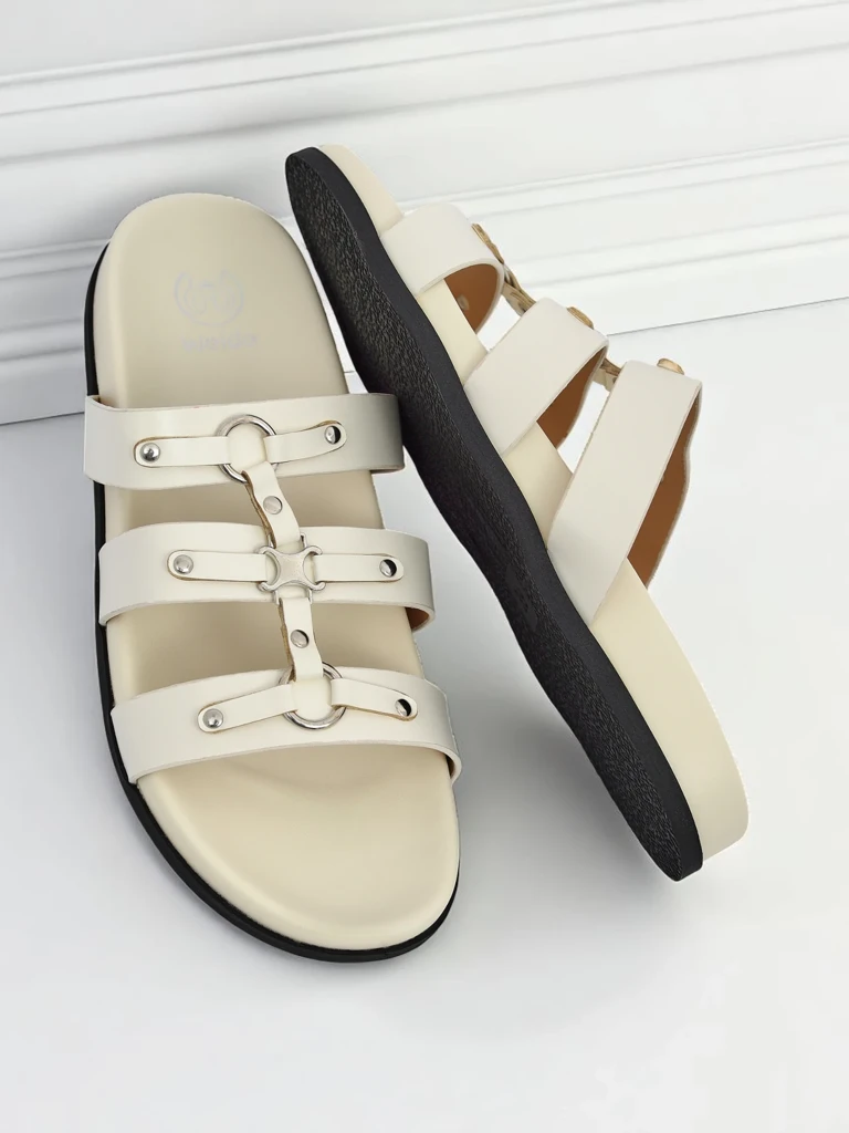 Royalfashion Wimen klapki fo stail rzymianek Roma