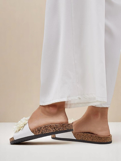 Royalfashion women’s flip-flops with little flowers Occes