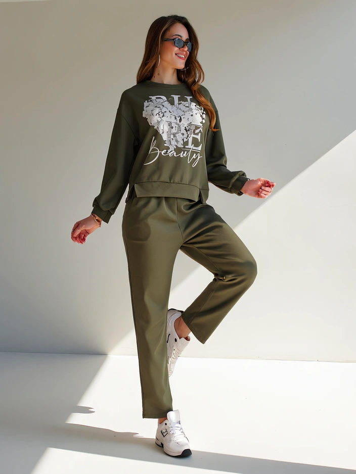 Royalfashion Women's viscose set with print