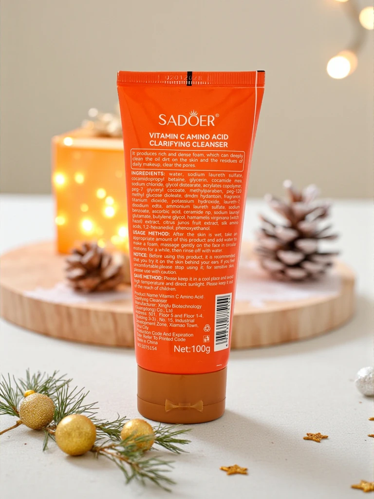 Очищающий гель для лица с витамином C