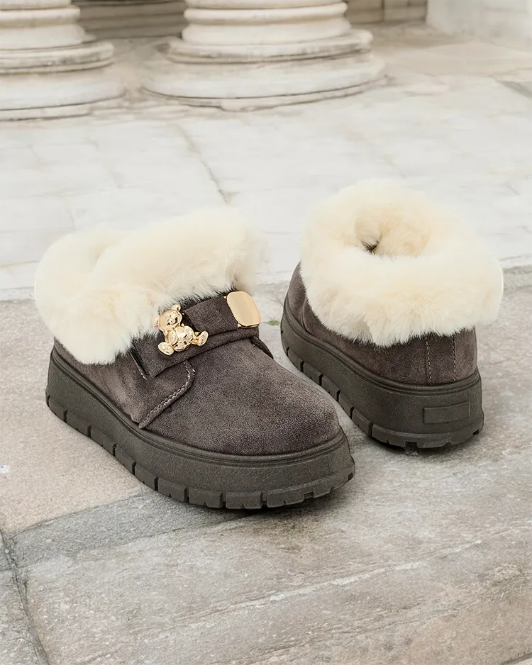Royalfashion Женские короткие сапоги a'la snow boots Dobis