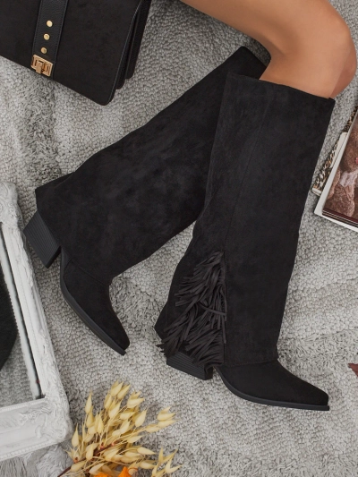 Women's Eco-Suede Knee-High Boots with Tauren Upper