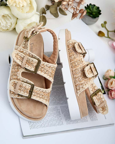 Royalfashion Sieviešu zamšādas sandales Lunnay eko