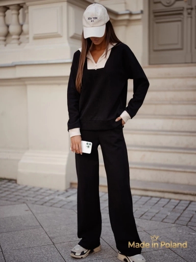 Bawełniany Damski komplet sweterkowy Fissa