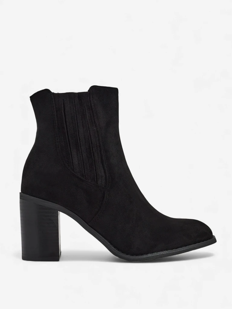 Women's Anell Eco-Suede Ankle Boots with Block Heel