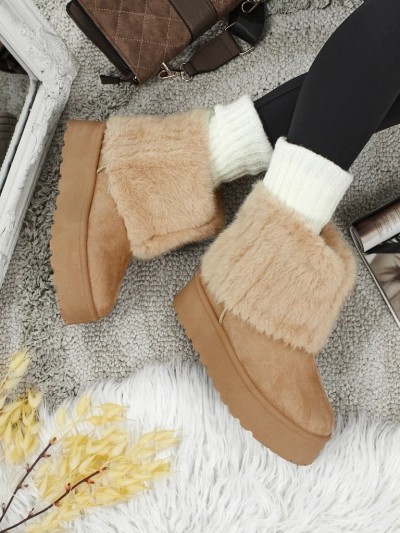Women's snow-style boots with fur Irelle