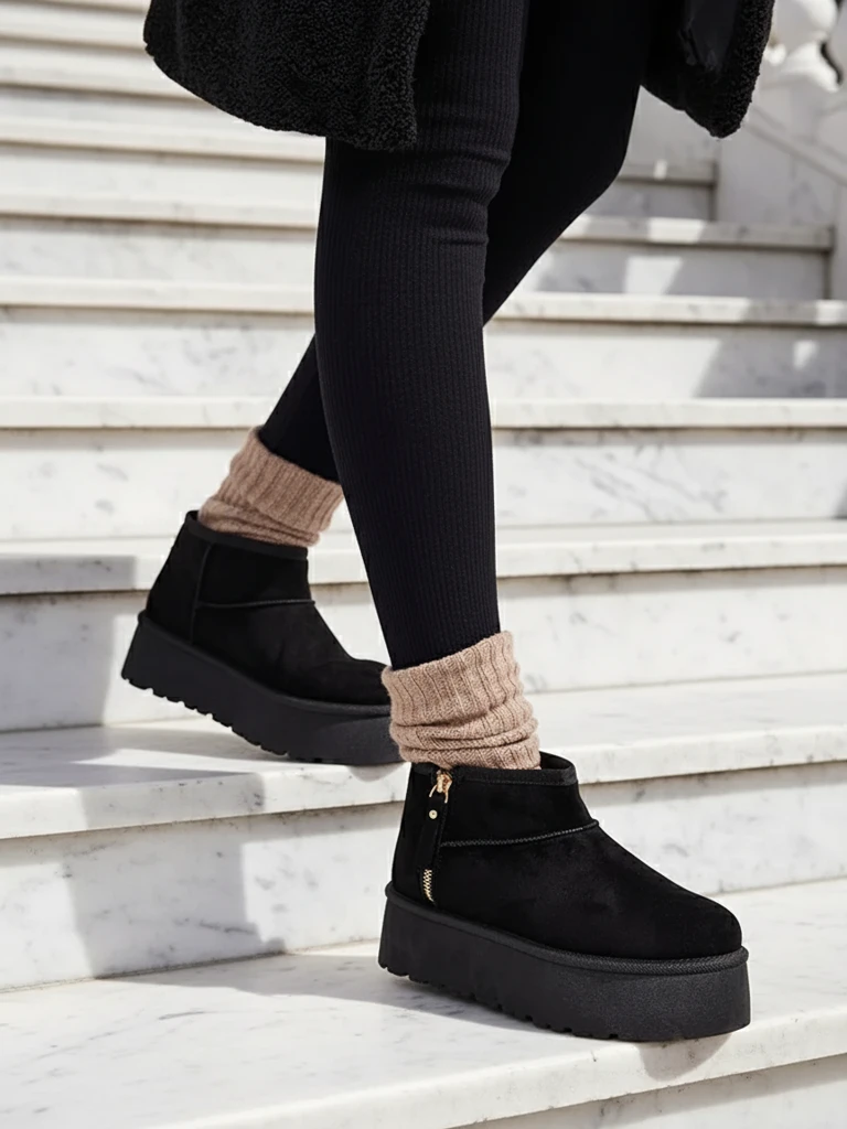 Royalfashion Женские сапоги на платформе a'la Delgadi