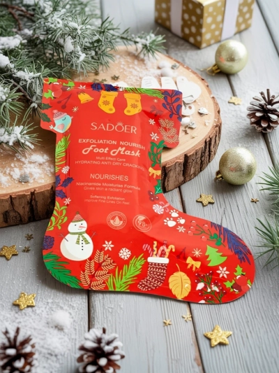 Праздничная маска для ног - носки с ниацинамидом - увлажняющая