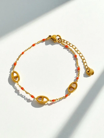 Aurelia Perseus - elegantna pozlaćena bransoleta z geometrijskim motivom