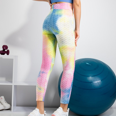 Colorful women's sports leggings - Clothing