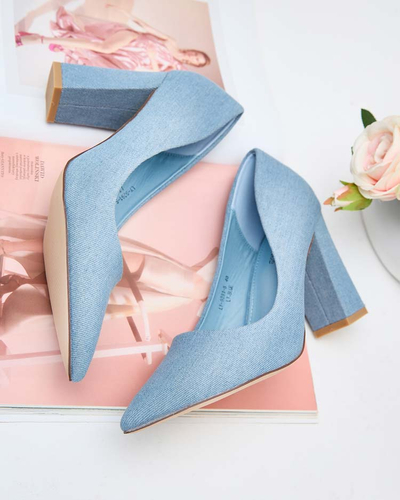 Royalfashion Sieviešu Jeansem Stiletto sūkļi