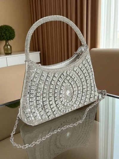 Royalfashion Женская сумка-клатч с цирконами Sova Glint