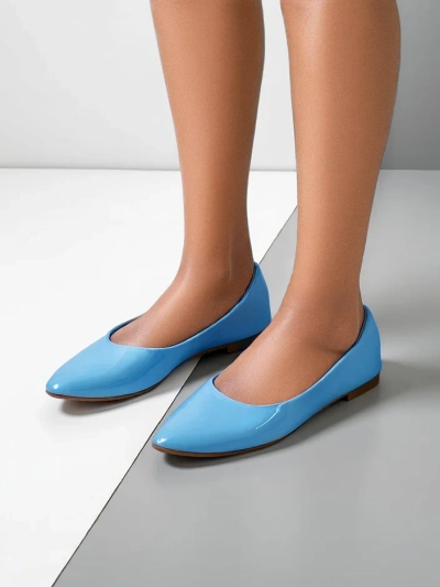 Royalfashion Women's patent ballet flats Aramiese