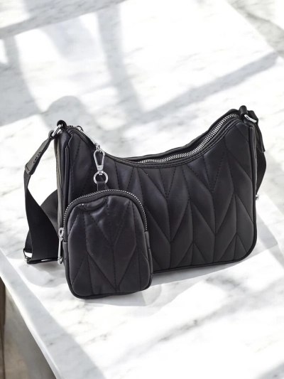 Royalfashion Mazs sieviešu quilted rokas soma ar maku