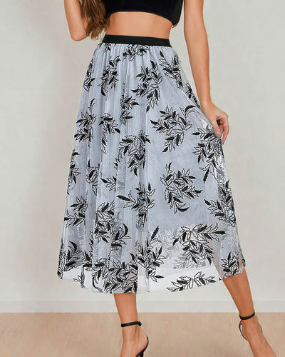 Royalfashion Sieviešu divslāņu midi svārki