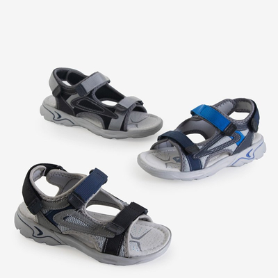 Gray boys 'Asitop velcro sandals - Footwear