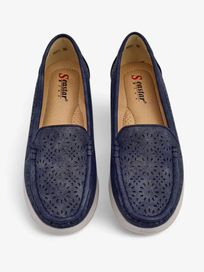 Royalfashion Women's perforated moccasins Besset