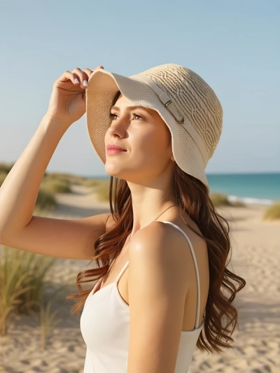 Royalfashion Sieviešu cepure ar dekoratīvu bantīti Lily Belle