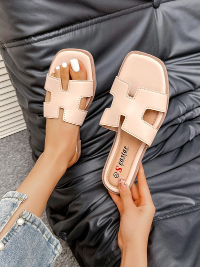 Royalfashion Women's flat-soled sliders Eval