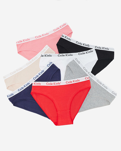 A set of briefs with decorative rubber - Underwear