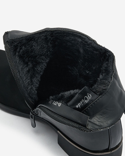 Royalfashion Черные матовые женские сапоги Reperra
