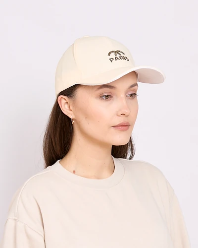 Royalfashion Women's cap with a visor adorned with zirconia