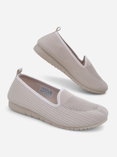 Moda Bella Beige Women's Flat Heel Shoes