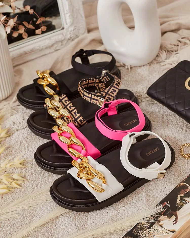 Royalfashion Women's Orette chain sandals