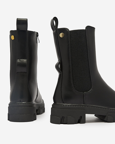 Women's high boots in black Vyvieva- Footwear