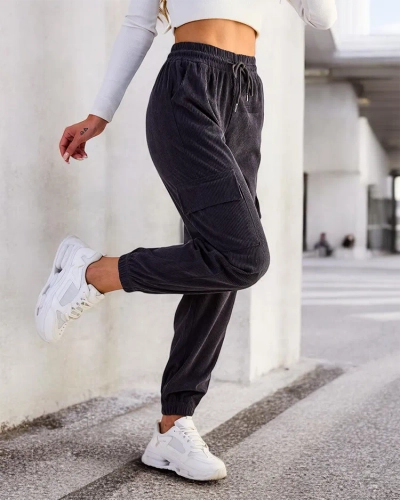 Royalfashion Sieviešu bikses ar ribām