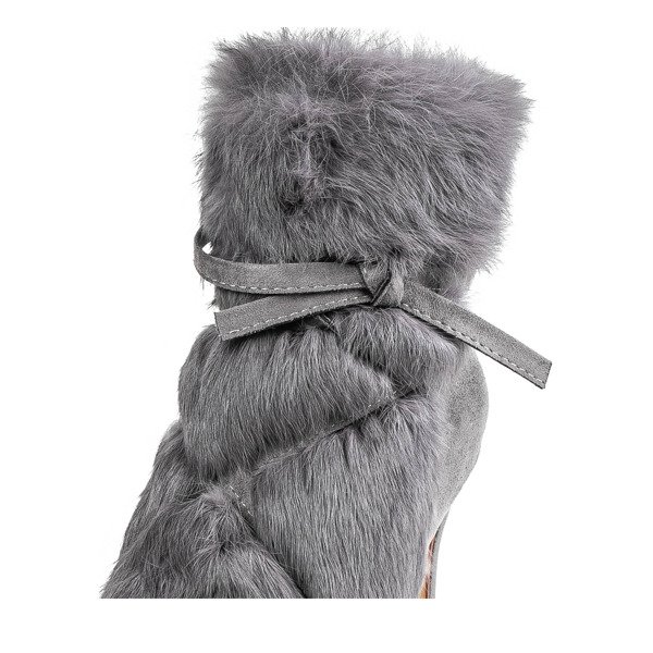 Gray boots on a heel Pelage - Footwear 1