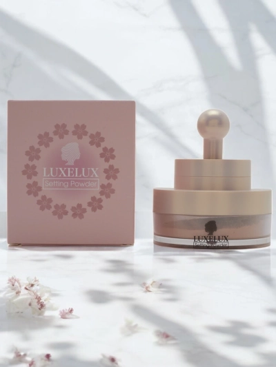 Luxelux brīvi pūderis ar sūkli sejai 03 13.5 g