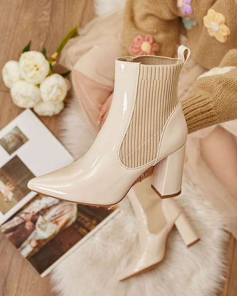 Royalfashion Beige women's Jeteka stiletto boots