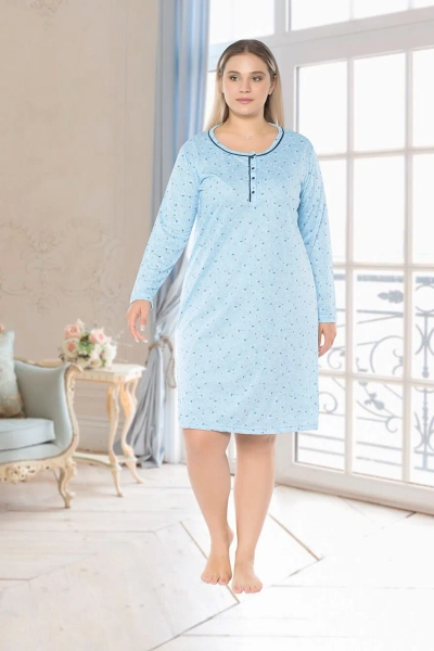 Royalfashion Women's Night Shirt with Print PLUS SIZE