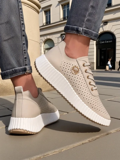 Royalfashion Women's sporty lace-up sneakers Jovenes