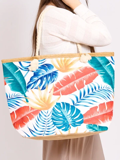 Royalfashion Large fabric bag with print