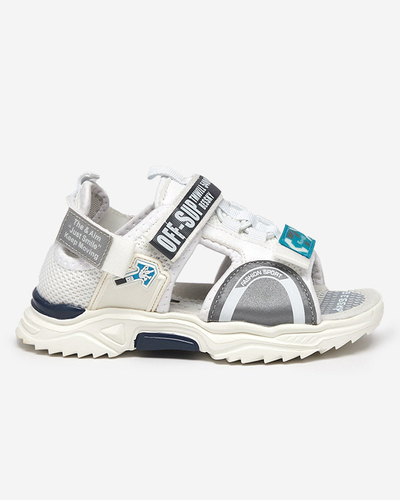 Wukapi white velcro children's sandals - Footwear