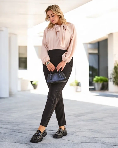 Royalfashion Женские трикотажные брюки PLUS SIZE