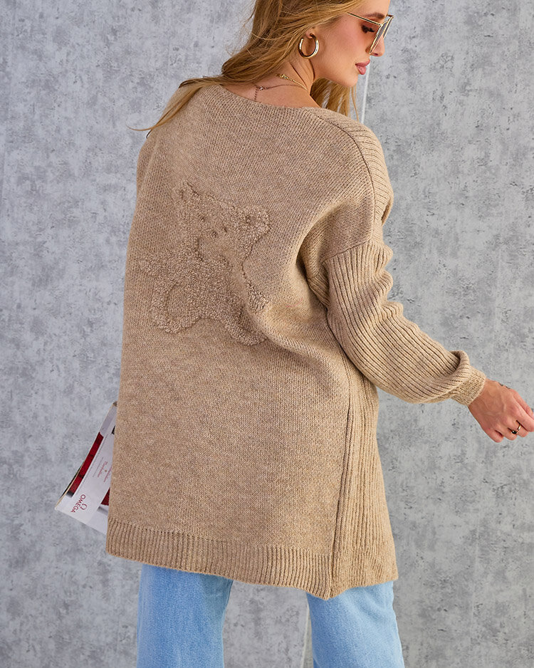 Royalfashion Fuchsia women's bedspread sweater