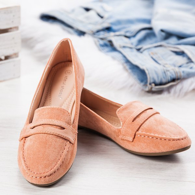 Pink moccasins with round toe Francis - Footwear 1