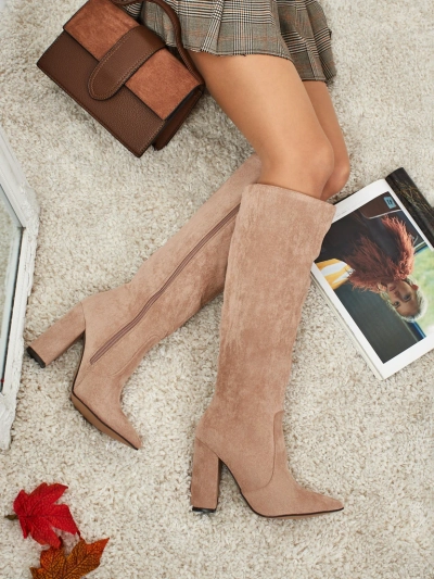 Women's Feravi Eco-Suede Stiletto Heel Boots