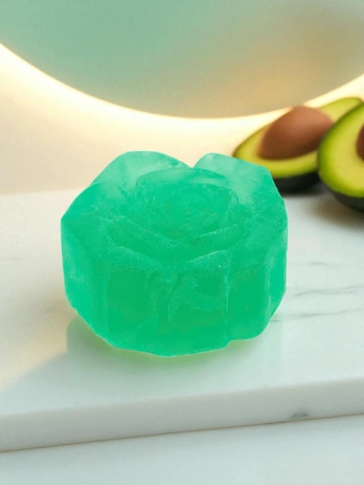 Royalfashion Glycerin soap in the shape of a flower Avocado