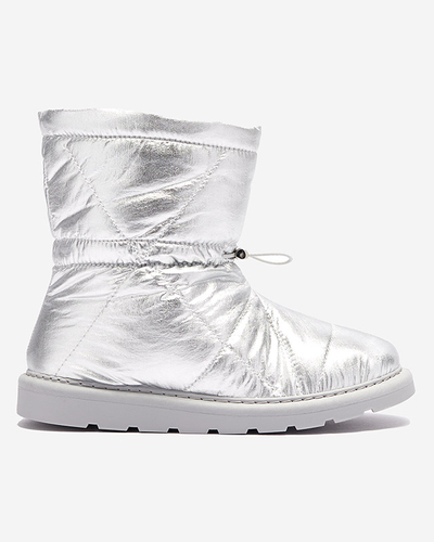Silver women's insulated boots a'la snow boots Kaliolen - Footwear