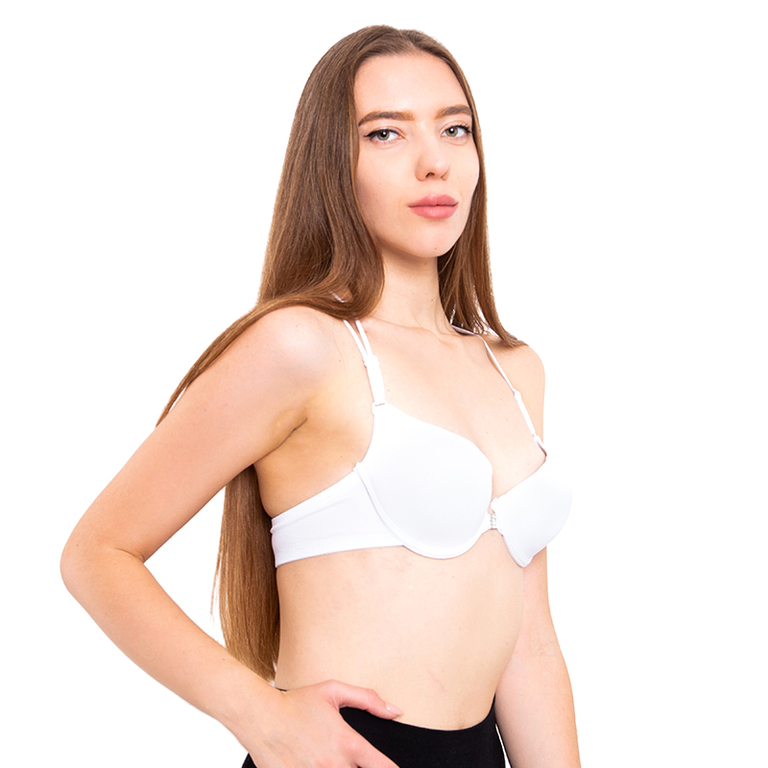 White women's push-up bra without closure - Underwear