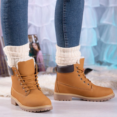 Brown hiking boots with Polar Bear insulation - Footwear