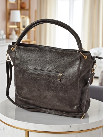 Torebka damska skrzana Artemida Vera – szara elegancja i funkcjonalno